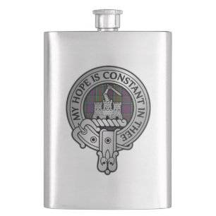Clan MacDonald von Clanranald Wappen & Tartan Flas Flachmann
