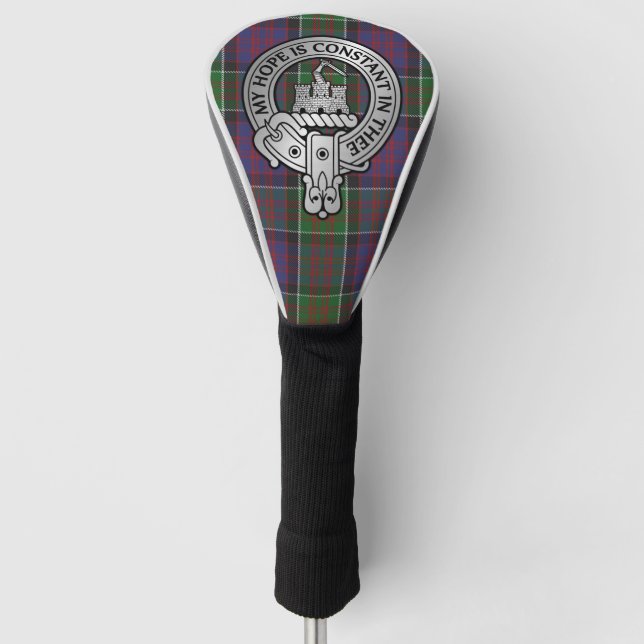 Clan MacDonald von Clanranald Wappen & Tartan Golf Headcover (Vorderseite)