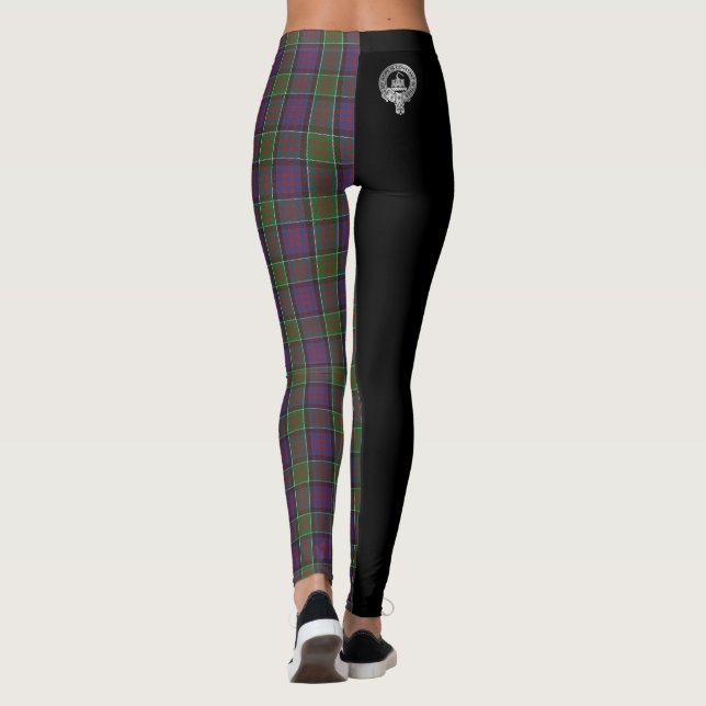 Clan MacDonald von Clanranald Wappen & Tartan Leggings (Rückseite)