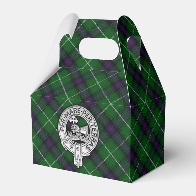 Clan MacDonald von Isles Wappen & Tartan Geschenkschachtel (Vorderseite)