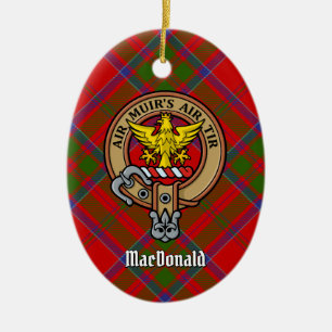 Clan MacDonald von Keppoch Wappen Keramik Ornament