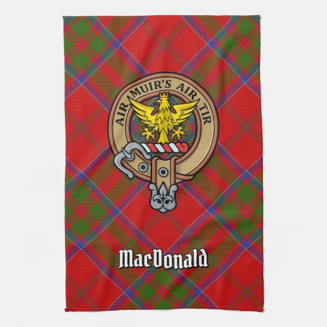 Clan MacDonald von Keppoch Wappen Küchentücher (Vertikal)