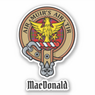 Clan MacDonald von Keppoch Wappen Sticker