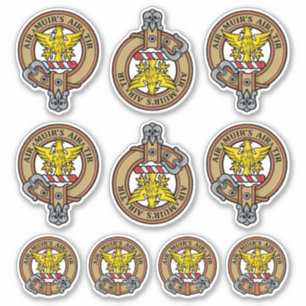 Clan MacDonald von Keppoch Wappen Sticker Set