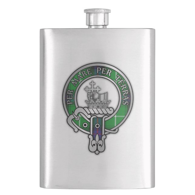 Clan MacDonald Wappen Flask Flachmann (Vorderseite)
