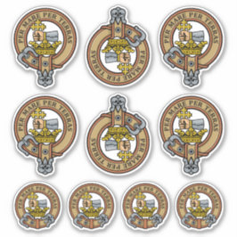 Clan MacDonald Wappen Sticker Set