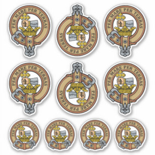 Clan MacDonald Wappen Sticker Set