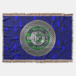 Clan MacDonald Wappen & Tartan Knot Decke