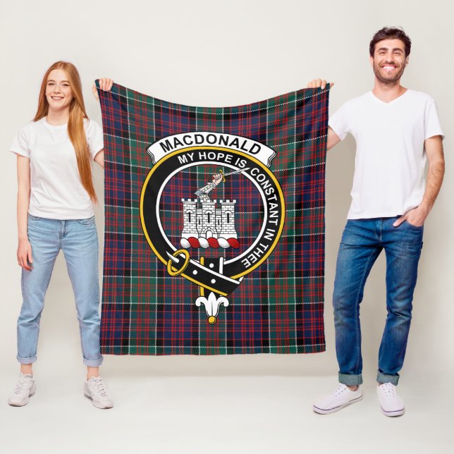Clan Macdonalds von Ranald Tartan Kariert Fleecedecke (Beispiel)