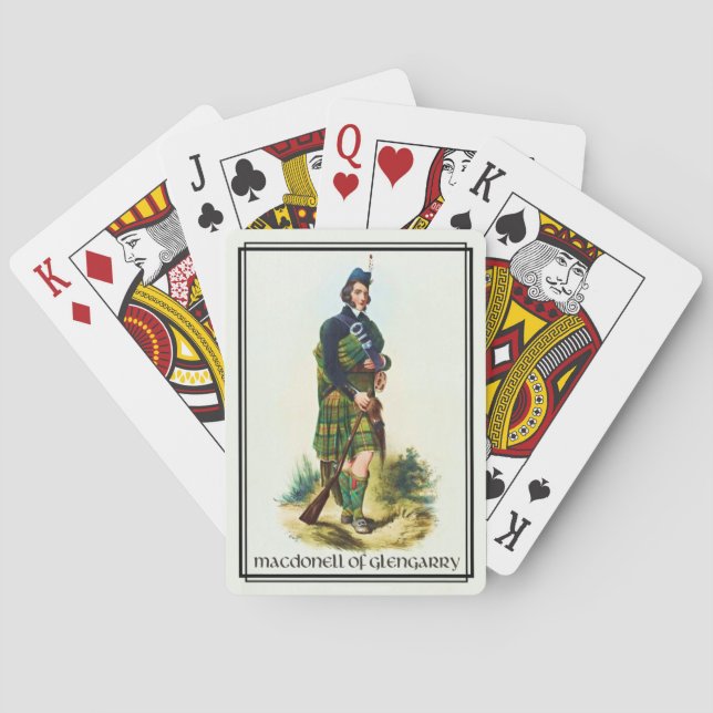 Clan MacDonell von Glengarry Classic Schottland Spielkarten (Rückseite)