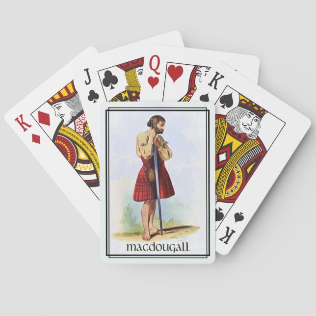 Clan MacDougall Classic Scotland Bicycle Deck Spielkarten (Rückseite)