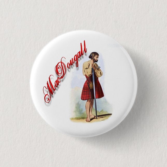 Clan MacDougall Scottish Dream Button (Vorderseite)