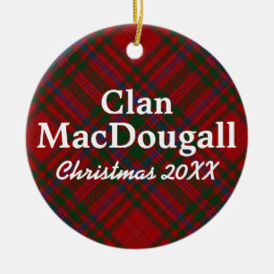 Clan MacDougall ScottishTartan Keramikornament