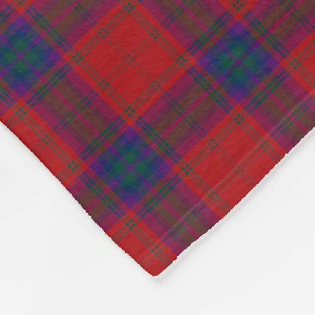Clan MacDougall Tartan Scottish Red Kariert Fleecedecke (Ecke)