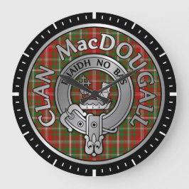 Clan MacDougall Wappen & Tartan Große Wanduhr