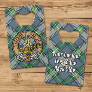 Clan MacDowall Crest sur Tartan