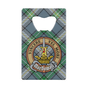 Clan MacDowall Crest sur Tartan