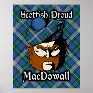 Clan MacDowall Scottish Tartan Poster