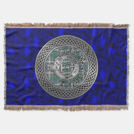 Clan MacDowall Wappen & Tartan Knot Decke