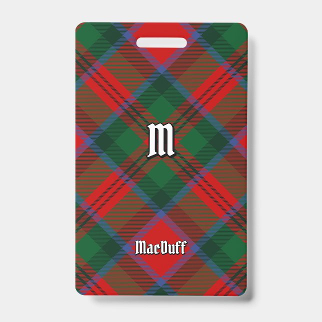 Clan MacDuff Tartan Ausweis (Vorderseite)
