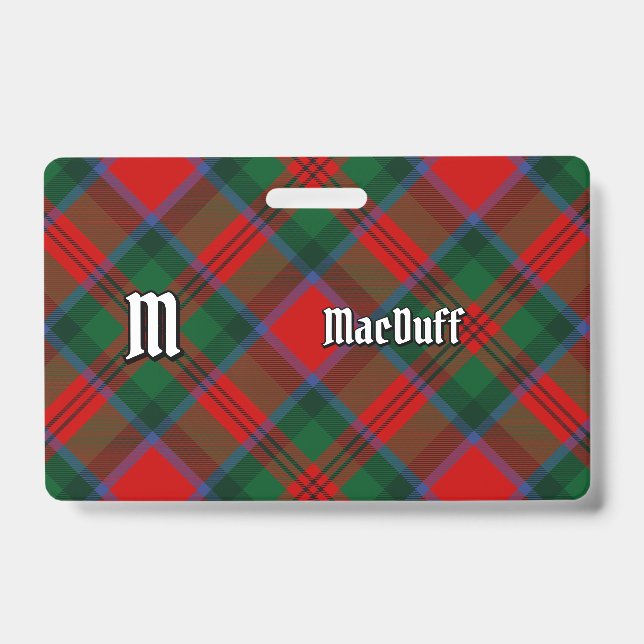 Clan MacDuff Tartan Ausweis (Vorderseite)
