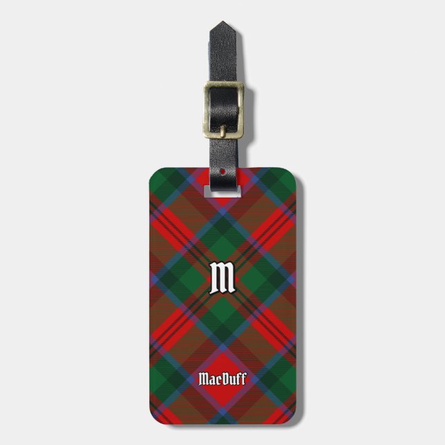 Clan MacDuff Tartan Gepäckanhänger (Vorderseite vertikal)