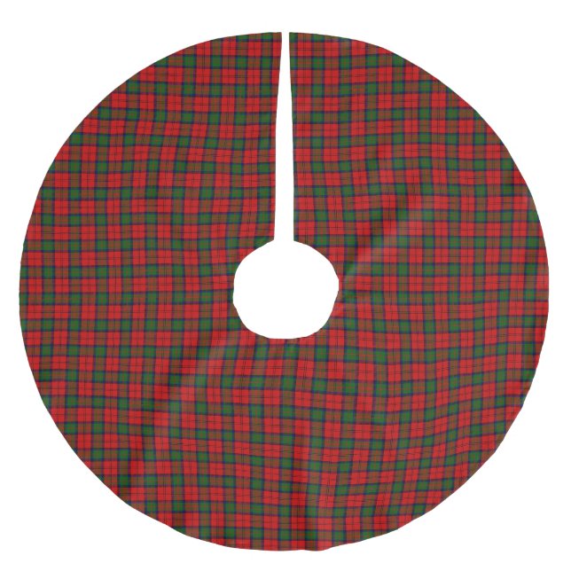 Clan MacDuff Tartan Karomuster Polyester Weihnachtsbaumdecke (Vorderseite)