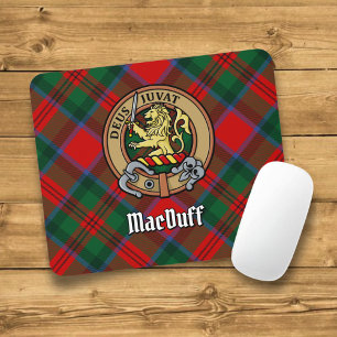 Clan MacDuff Wappen über Tartan Mouse Pad Mousepad