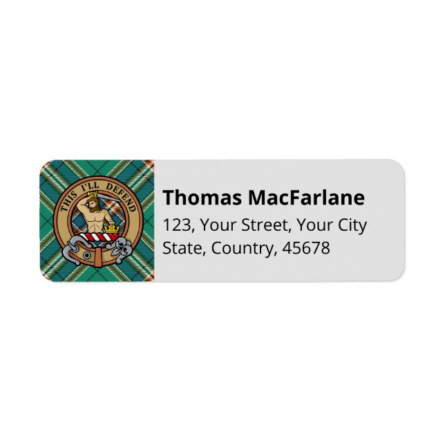 Clan MacFarlane Ancient Hunting Tartan (Vorne)