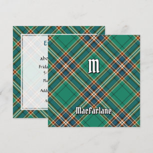 Clan MacFarlane Ancient Hunting Tartan Einladung