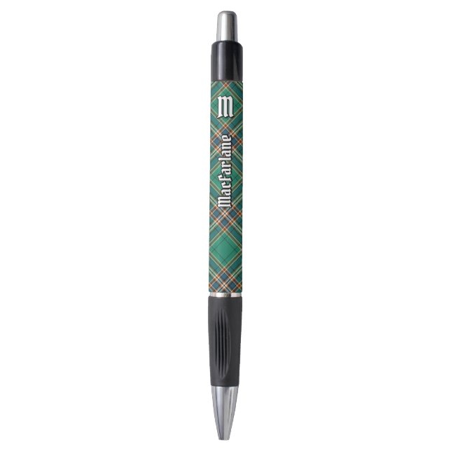 Clan MacFarlane Ancient Hunting Tartan Kugelschreiber (Vorderseite Vertikal)