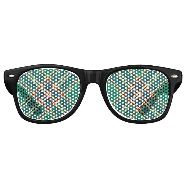 Clan MacFarlane Ancient Hunting Tartan Partybrille (Vorderseite)