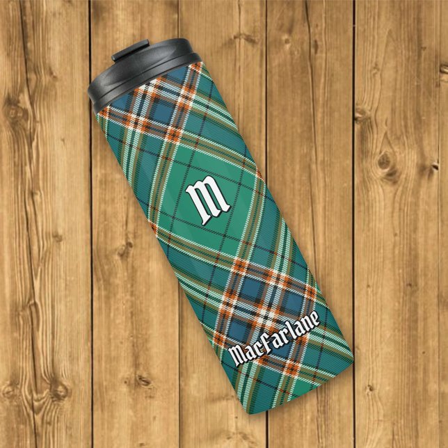 Clan MacFarlane Ancient Hunting Tartan Thermosbecher (Von Creator hochgeladen)