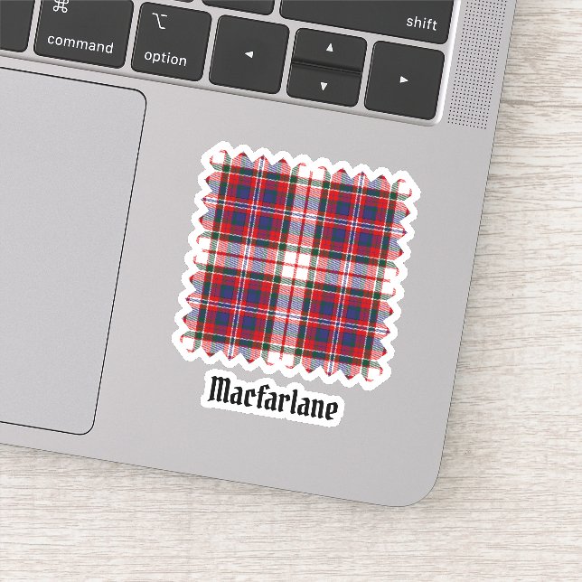 Clan MacFarlane Dress Tartan Aufkleber (Detail)