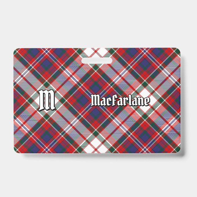Clan MacFarlane Dress Tartan Ausweis (Vorderseite)