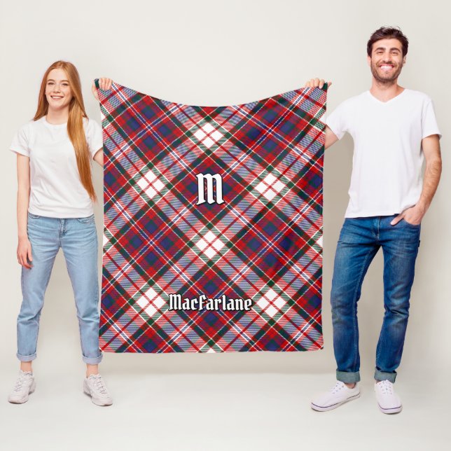 Clan MacFarlane Dress Tartan Fleecedecke (Beispiel)
