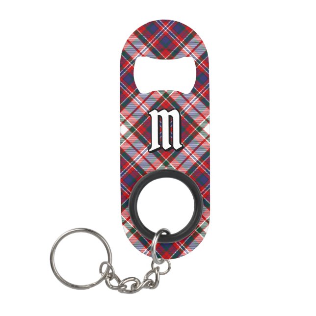 Clan MacFarlane Dress Tartan Mini Flaschenöffner (Vorderseite)