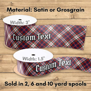 Clan MacFarlane Dress Tartan Satinband