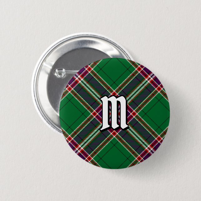 Clan MacFarlane Modern Hunting Tartan Button (Vorne & Hinten)