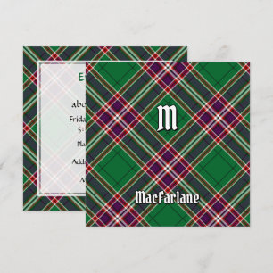 Clan MacFarlane Modern Hunting Tartan Einladung