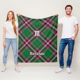 Clan MacFarlane Modern Hunting Tartan Fleecedecke