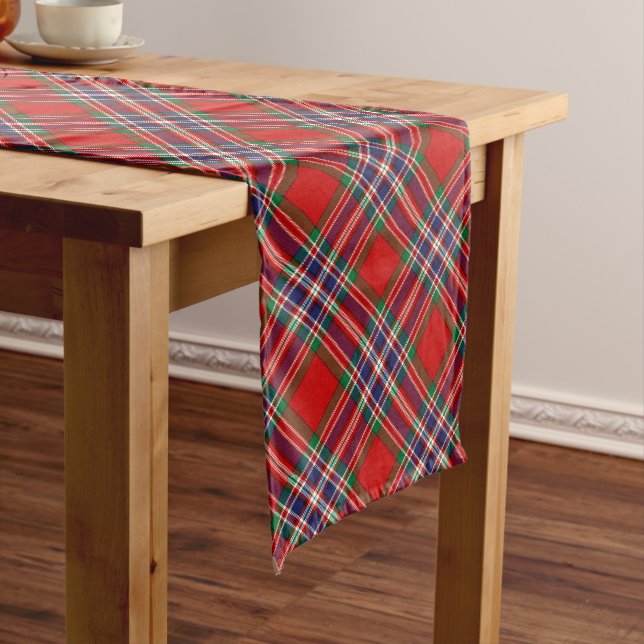 Clan MacFarlane Red Tartan Großer Tischläufer (Beispiel)