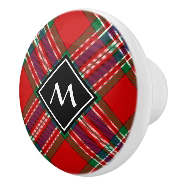 Clan MacFarlane Red Tartan Keramikknauf (Rechts)