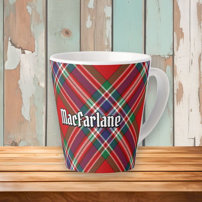 Clan MacFarlane Red Tartan Milchtasse (Von Creator hochgeladen)