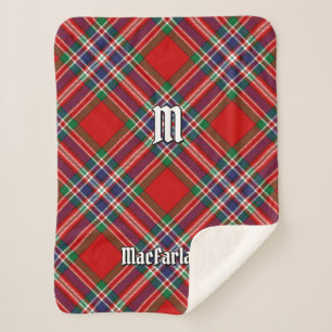 Clan MacFarlane Red Tartan Sherpadecke