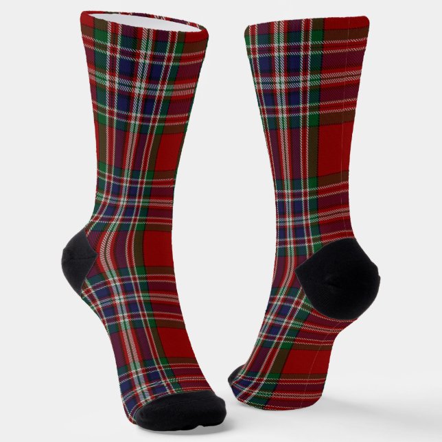 Clan MacFarlane Tartan Socken (Gewinkelt)