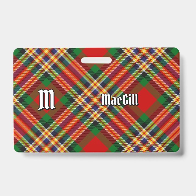 Clan MacGill Badge Tartan (Avant)