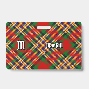 Clan MacGill Tartan Abzeichen Ausweis