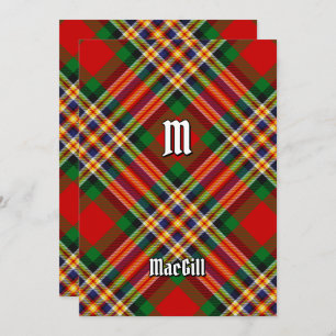 Clan MacGill Tartan Einladung