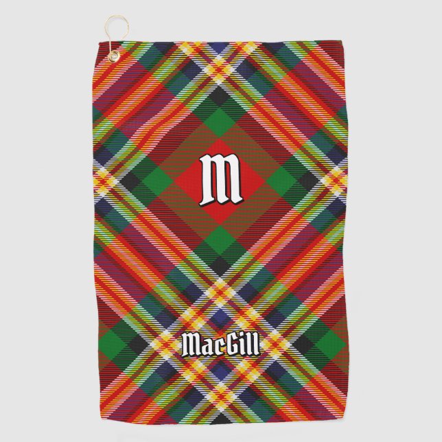 Clan MacGill Tartan Golf Towel Golfhandtuch (Vorderseite)